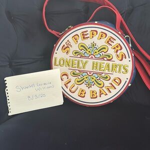 Loungefly Red and Yellow Sgt. Pepper's Crossbody Bag
